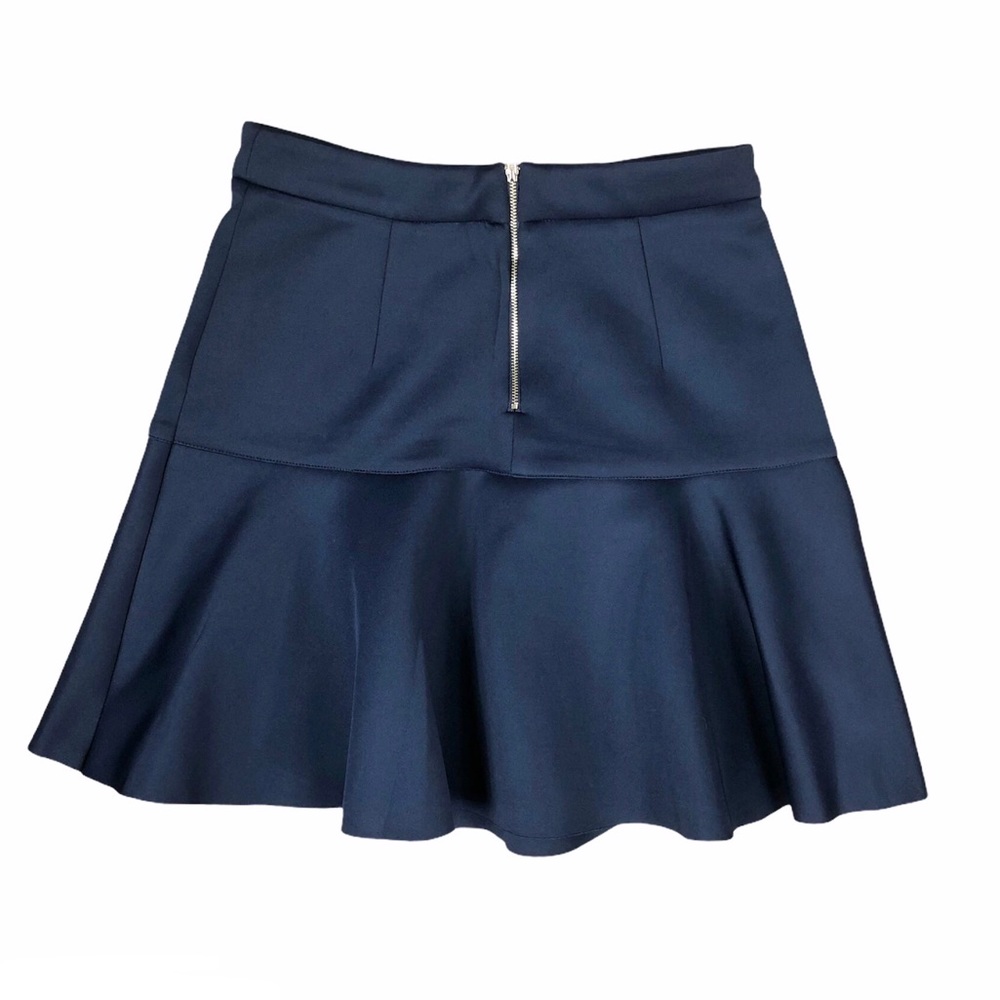 NWOT Shinestar Navy Blue Pleated Skater Skirt - Picture 2 of 5